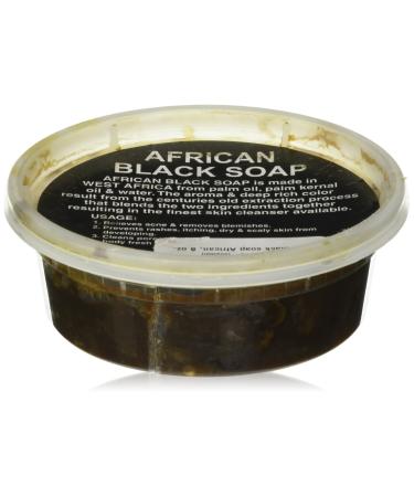 paste black soap African  8 oz.