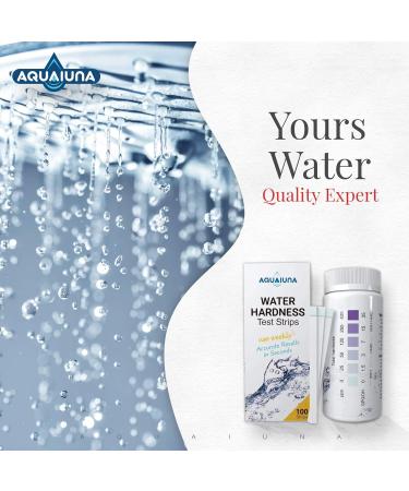 Aqualuna Water Hardness Test Kit - Fast and Accurate Testing for Dishwasher Drinking Water Pool and Aquarium - 100 Strips Hard Water Test Kit at 0-425ppm - Maintain Water Quality - Buy Online on GoSupps.com