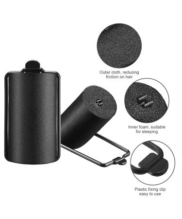 Satin Rollers for Black Hair - 18 Pack 1.42 Inch Sponge Foam Silk Covered Hair Rollers for Styling and Hairdressing - Buy Online on GoSupps.com