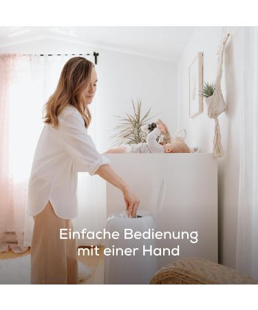 Shop Angelcare Original Dress-Up XL Diaper Pail - Eco-Friendly 5x Less Film Use & 1 Refill Cassette - Buy Online on GoSupps.com