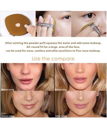 Buy 6 Piece Boxed Makeup Puff - Dual-Sided Precision Tool for No Waste Makeup | Air Cushion Puff (Egg Yolk) - Perfect Fit for Flawless Application - International Shipping Available - Buy Online on GoSupps.com