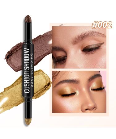 Shop Waterproof Cream Eyeshadow Stick #002 - High Pigment Brightener Pencil & Long-Lasting Eye Highlighter - Available in 2 Colors - Buy Online on GoSupps.com