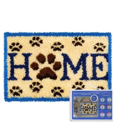 ROCKY&CHAO Latch Hook Kits Home Rug for Home Decoration 60 x 40 cm  DIY Latch Hook Kits  Rug Making Kit for Adults and Kids 23.6x15.7  Birthday Gifts for Woman(Home)