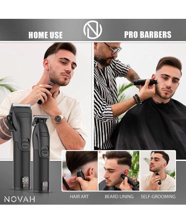 Professional Cordless Hair Clippers and Trimmer Kit for Men - Barber Clipper Hair Cutting Set for Beard and Haircut Grooming - Buy Online on GoSupps.com