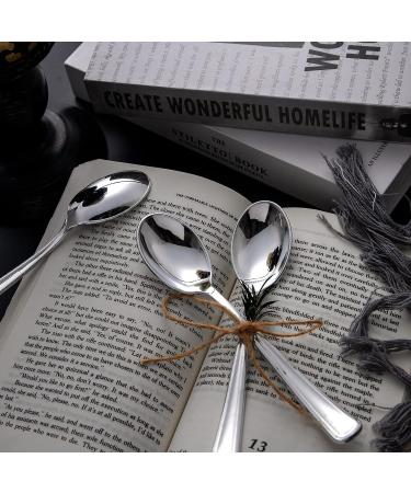 Liacere 200PCS Silver Disposable Spoons - Heavy Duty Silver Dessert Spoons for Wedding & Party - 6.7inch - Buy Online on GoSupps.com