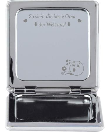 Personalized Engraved Compact Mirror - Best Grandma Forever | Foldable Travel Handbag Mirror Gift - Buy Online on GoSupps.com