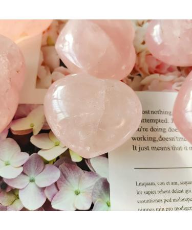 Uspick Natural Stone Rose Crystal Heart Love Powerful Chakra Energy Wicca Crystals and Stones Healing Spiritual Witchcraft Crystal (Color : Random Size : 60-80mm) 60-80mm Random - Buy Online on GoSupps.com