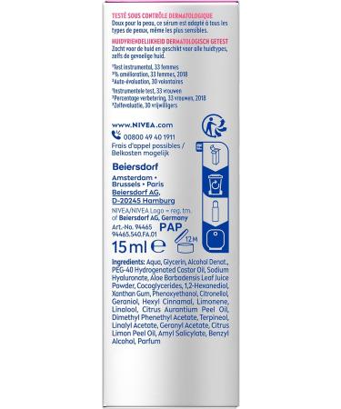 Beiersdorf NIVEA Cellular Hyaluronic Acid Serum Face Facial serum with Pure Hyaluron Wrinkle Filling and Moisturizing Skincare with Hyaluronic Acid 15ml - Buy Online on GoSupps.com
