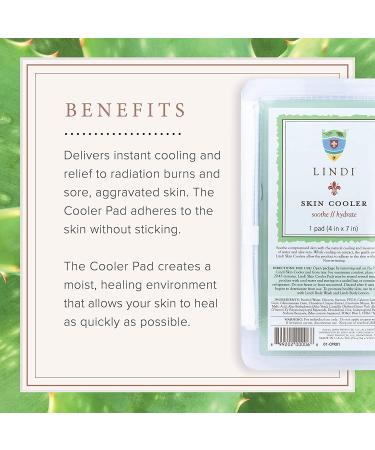 Lindi Skin Cooler Pad - Soothing Hydro-Gel for Reducing Redness and Inflammation (1 Pack, 4x7 in.) - Buy Online on GoSupps.com