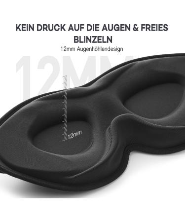 Buy Onaez 3D Sleep Mask - Light Blocking Eye Mask for Men & Women Silk Travel Sleep Glasses with 12mm Deep Eye Sockets - Perfect for Naps & Relaxation - Buy Online on GoSupps.com