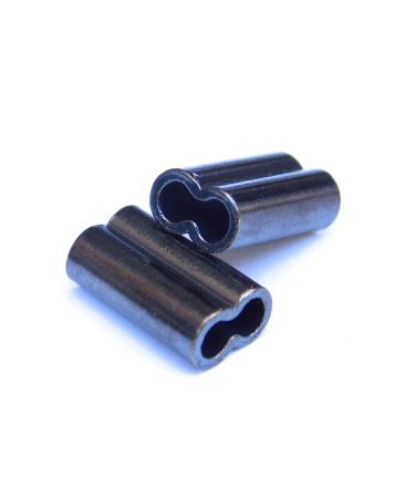 Mini Copper Double Barrel Crimp Sleeves 1.4mm x 7mm - 100 Pieces
