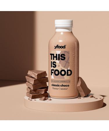 yfood Classic Choco repas pr t boire THIS IS FOOD substitut de repas 30 g de prot ines 26 vitamines et min raux (12 x 500 ml) go t chocolat Classic Chocolate 500 ml (Lot de 12) - Buy Online on GoSupps.com