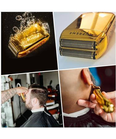 Supreme Trimmer 2-in-1 T-Shaper & Crunch Foil Shaver | STF602 Electric Razor & ST5200 Beard Trimmer | Gold Shaver Combo for Professional Haircuts - Buy Online on GoSupps.com