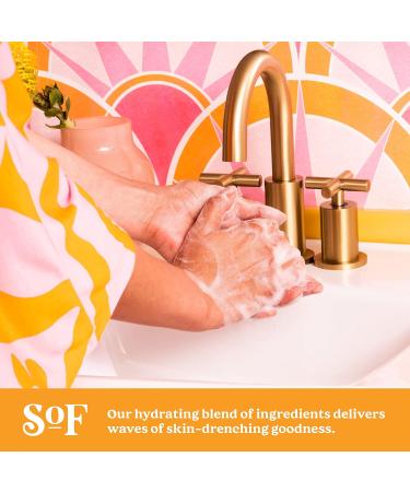 Organic Sweet Almond Foaming Hand Wash | SoF Body Care | Hydrating Agave Nectar | 8 oz Pump Bottle | Pack of 3 - Buy Online on GoSupps.com