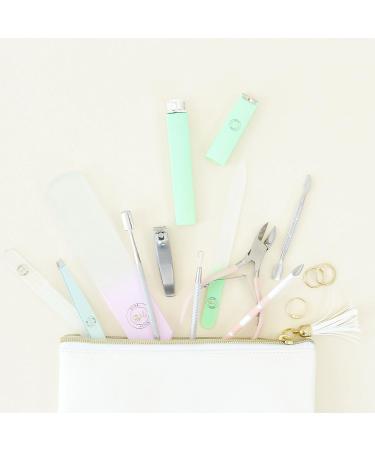 Professional Stainless Steel Cuticle Pusher & Spoon Nail Cleaner Set - Manicure & Pedicure Tools for Fingernail & Toenail Care - Buy Online on GoSupps.com