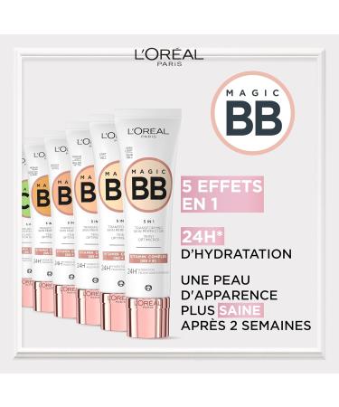  L'Oreal Paris L'Or al Paris Magic BB - Nourishing Day Cream and Makeup in 1 - 24H Hydration BB Cream - Very Light - 30ml - Buy Online on GoSupps.com
