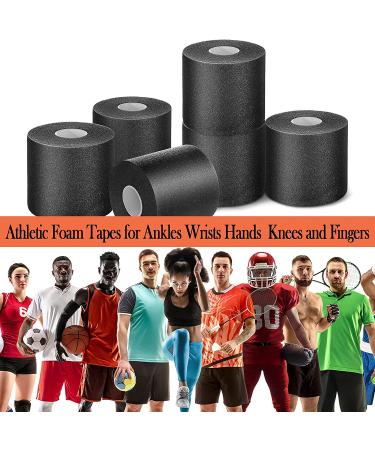 4-Piece Black Foam Underwrap Athletic Tape Set - 2.75 x 30 Yards - For Ankles, Wrists, Hands, and Knees - Buy Online on GoSupps.com