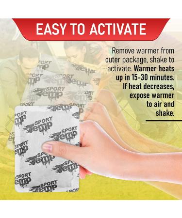 Super Long Lasting Large Hand & Body Warmers - Up to 18 Hours Heat - Natural & Odorless - 45 Pack - Buy Online on GoSupps.com