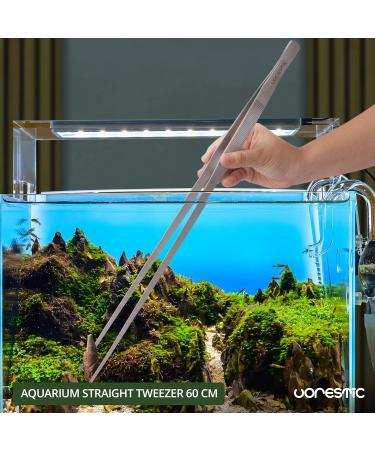 VORESTIC Aquarium Tweezers Long Straight 60 cm Aquascaping Extra Long Tweezers Large - Buy Online on GoSupps.com