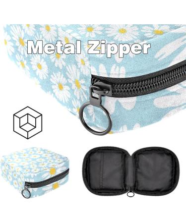 Women's Daisy Flower Pattern Binding Storage Bags - Portable Menstrual Sheet Pocket & Tampon Holder | Multicolored Options for School & Office - Buy Online on GoSupps.com