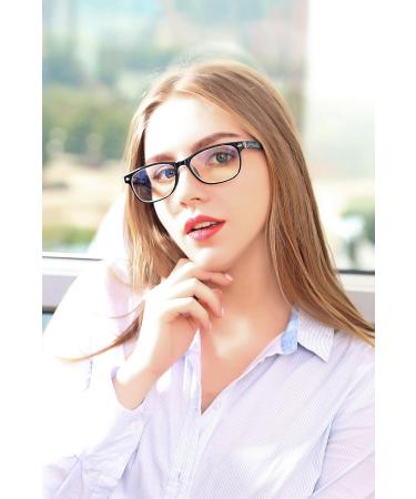 Suertree Anti-Blue Computer Reading Glasses - Blue Light Filter, UV Blocking, Visual Aided Glasses - 1.5 Magnification - Unisex - Black - Buy Online on GoSupps.com