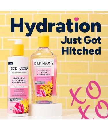 Dickinson's Original Witch Hazel Hydrating Gel Cleanser with Rose Water - 12 Fl Oz | Shop Internationally for Healthy Skin - Buy Online on GoSupps.com