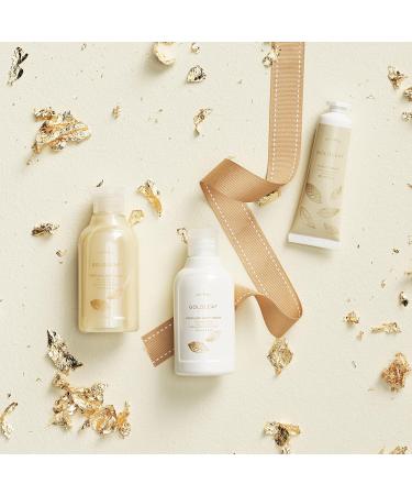 Thymes Goldleaf Perfumed Travel Set | Body Wash Lotion & Hand Cream in Beauty Bag - International Shipping Available - Buy Online on GoSupps.com