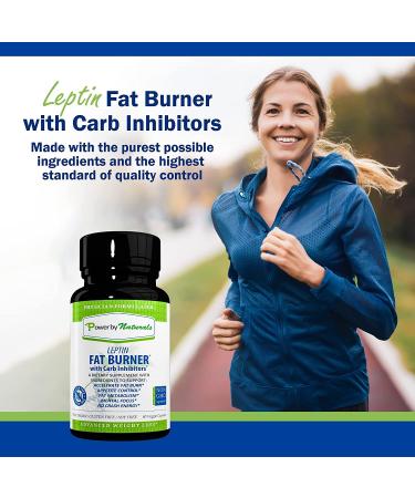 Power By Naturals Leptin Fat Burner for Weight Loss & Appetite Control | Carb Inhibitor with Green Coffee Bean Extract | 60 Veggie Capsules - Buy Online on GoSupps.com