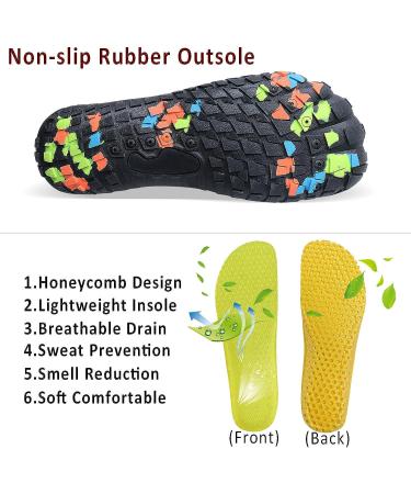 PENGCHENG Water Shoes Quick Dry Barefoot Athletic for Swim Diving Surf Yoga - Black - Buy Online on GoSupps.com