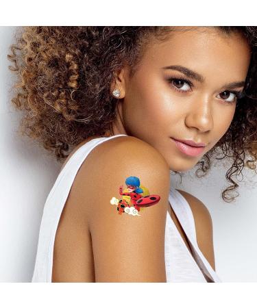 Miraculous World Shanghai Ladydragon Temporary Tattoos - 10 Sheets with Gold Metallic Accents | Ladybug, Cat Noir, Lady Dragon, Renren, Renlings & More | MADE IN USA | Skin Safe | Party Supplies - Buy Online on GoSupps.com