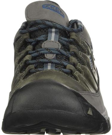 KEEN Men's Targhee 3 Low Waterproof Hiking Shoes - Size 13 Steel Grey/Captains Blue - Buy Online on GoSupps.com
