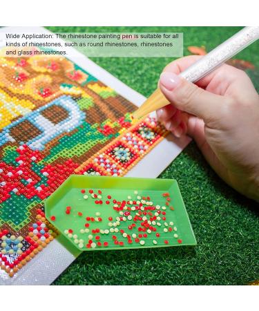 Rhinestone Painting Pen Comfortable Grip Professional Double Headed Lightweight Rhinestone Drill Pen for Nail Shop for Craft - Buy Online on GoSupps.com