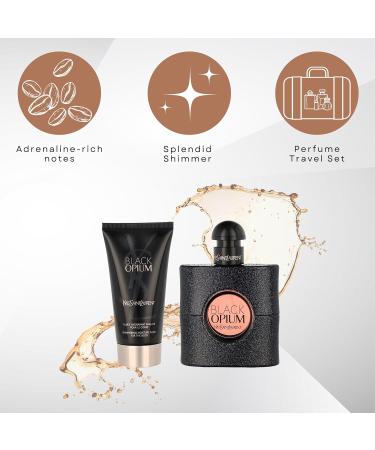 Black Opium by Yves Saint Laurent Eau de Parfum Spray 50ml & Shimmering Moisturising Fluid 50ml - Buy Online on GoSupps.com