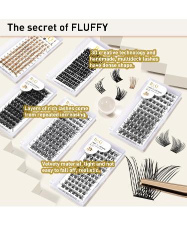 Soft Fluffy Cluster Eyelash Extensions | 72 C Curl 16mm Clusters | DIY Lash Extensions - Buy Online on GoSupps.com