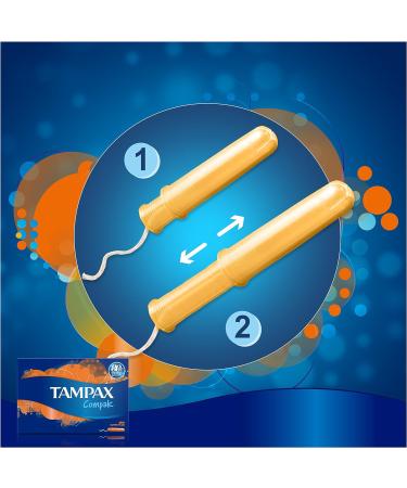 Tampax Compak Super+ Tampons with Applicator 18x - Leak Protection Discreet Feel Clean | Shop Internationally - Buy Online on GoSupps.com