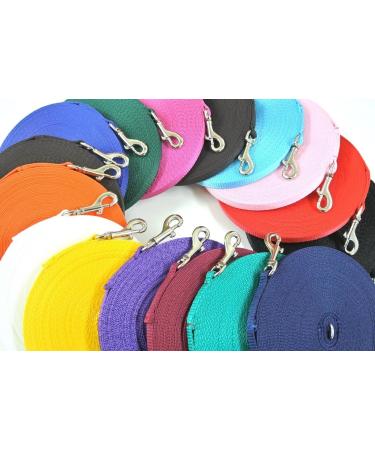 Puppy Training Lead Small Dog Recall Obedience Training Leash 10ft (3m) in 13mm Strong Webbing in (Black) - Buy Online on GoSupps.com