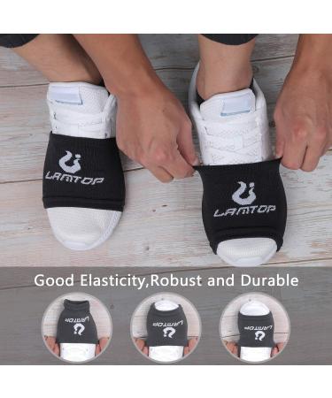 Dance Shoe Socks for Smooth Floors - 4 Pairs for Sneakers, Smooth Pivots, Turns, Knee Protection - Black - Buy Online on GoSupps.com