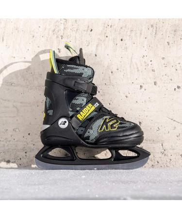 K2 Boys Raider Ice Skates - Green Yellow - Size 29 EU | International Shipping Available - Buy Online on GoSupps.com