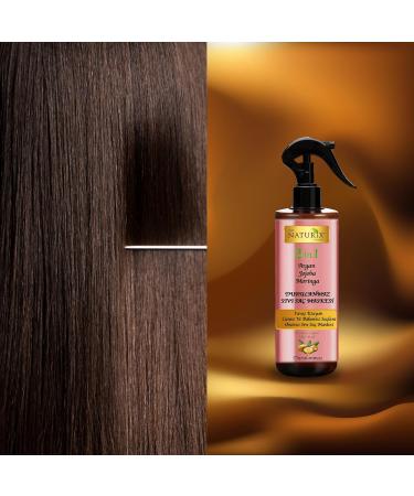 Argan Hair Treatment Spray | Hairspray that Repairs Damaged and Faded Hair and Conditioner Shine | Anti-Frizz Restructuring Growth and Straightening Spray Serum - Buy Online on GoSupps.com