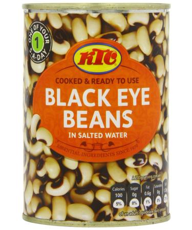 KTC - Black-eyed beans (canned) pack of 12 (12 X 400 GR) Black-eyed beans 400 g (pack of 12)