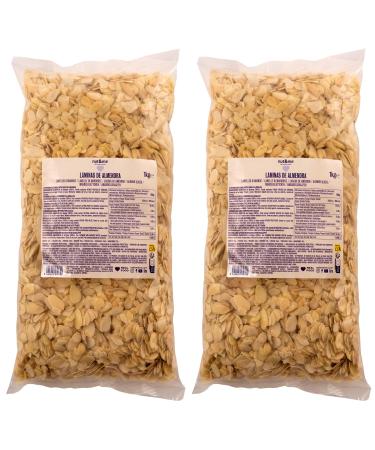 Amandes efil es 2 kg nut&me | Tranches d'amandes blanchies | Amandes crues | Sans additifs ni conservateurs | Sources de prot ines | Sans sel | Pack 2 x 1 kg Amandes efil es 2000