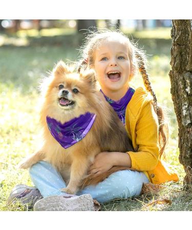 Buy Dog Hollow Cloth: Triangular Bibs with Pineapple & Coconut Tree Design for Pets - Multicolored 2-Piece Set for Small Medium & Large Dogs and Cats - Buy Online on GoSupps.com