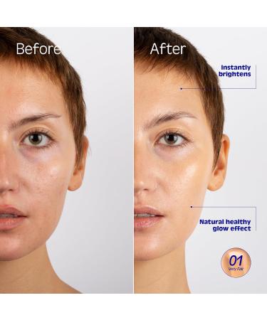 La Crique Hydrating Tinted Serum - Lightweight Face Foundation with Hyaluronic Acid & Prickly Pear - Buildable Coverage - Dry Skin - Vegan Friendly & Cruelty-Free - Shade 01 Very Fair - 1 fl oz - Buy Online on GoSupps.com