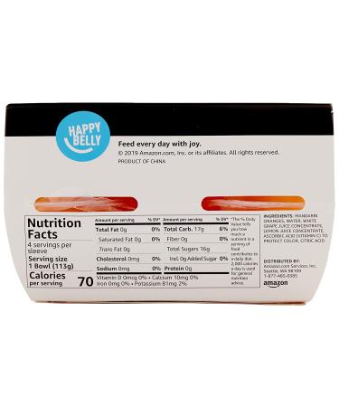 Happy Belly Mandarin Orange Fruit Cups 4-4oz Bowls - Amazon Brand - Buy Online on GoSupps.com