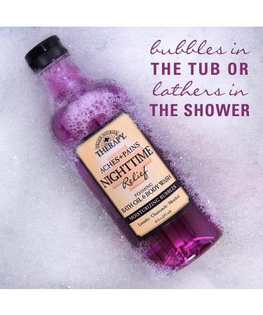 Village Naturals Aches & Pains Nighttime Relief Bath Oil 16oz - Pack of 2 | Soothing Body Treatment - Buy Online on GoSupps.com