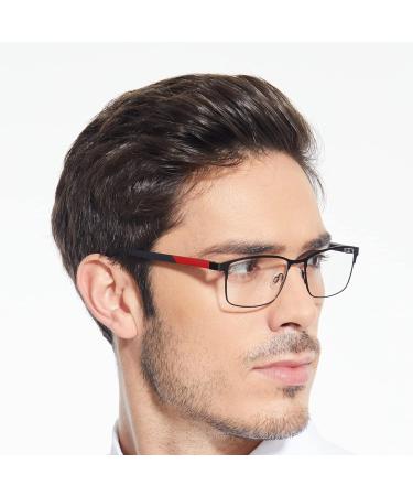 Buy 4 Pack Reading Glasses for Men - Blue Light Blocking UV Protection Anti-Glare Metal Frame 2.0x Magnification - Buy Online on GoSupps.com