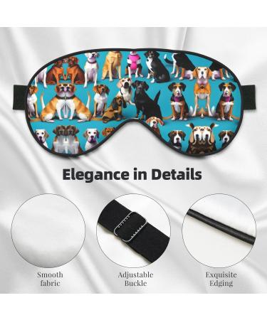 Many Beagle Patterns Unisex Sleep Mask | Double-Sided Eye Mask for Sound Sleep & Skin Care | Black - Buy Online on GoSupps.com