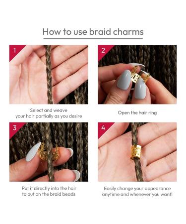 RED by KISS Hair Jewelry DIY Kit for Women - Charms, Beads, Cuffs, Rings, Metallic Cords for Braids, Dreadlocks - Hair Decoration Set (Kit 1) - Buy Online on GoSupps.com