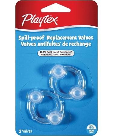 Playtex Spill-Proof Cup Replacement Valves - 2 Count (1 Pack) - Buy Online on GoSupps.com