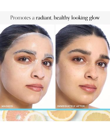 Bliss Vitamin C Radiance Eye & Face Set Bright Idea Eye Cream with Tri-Peptides + 5-Pack of Vitamin C Sheet Masks Brightening & Hydrating Skincare for Under Eyes and Full Face Glow - Buy Online on GoSupps.com